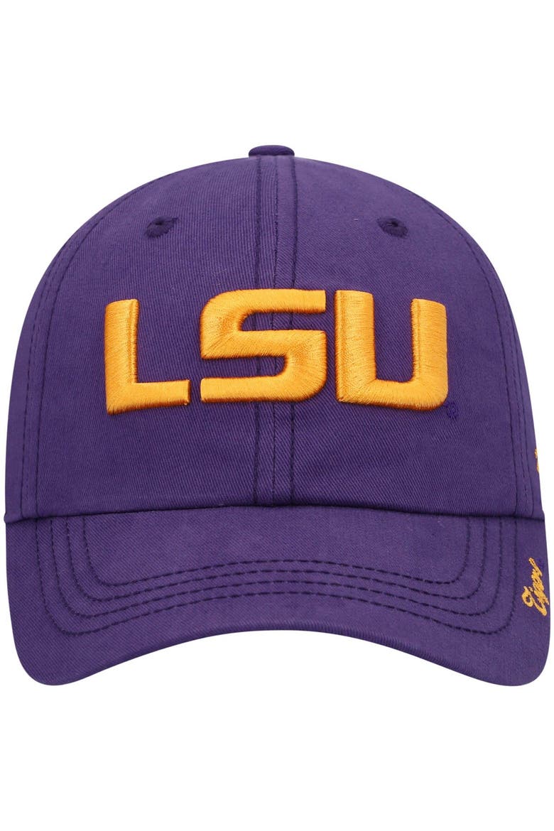 Women's '47 Purple LSU Tigers Miata Clean Up Logo Adjustable Hat, Alternate, color, Purple