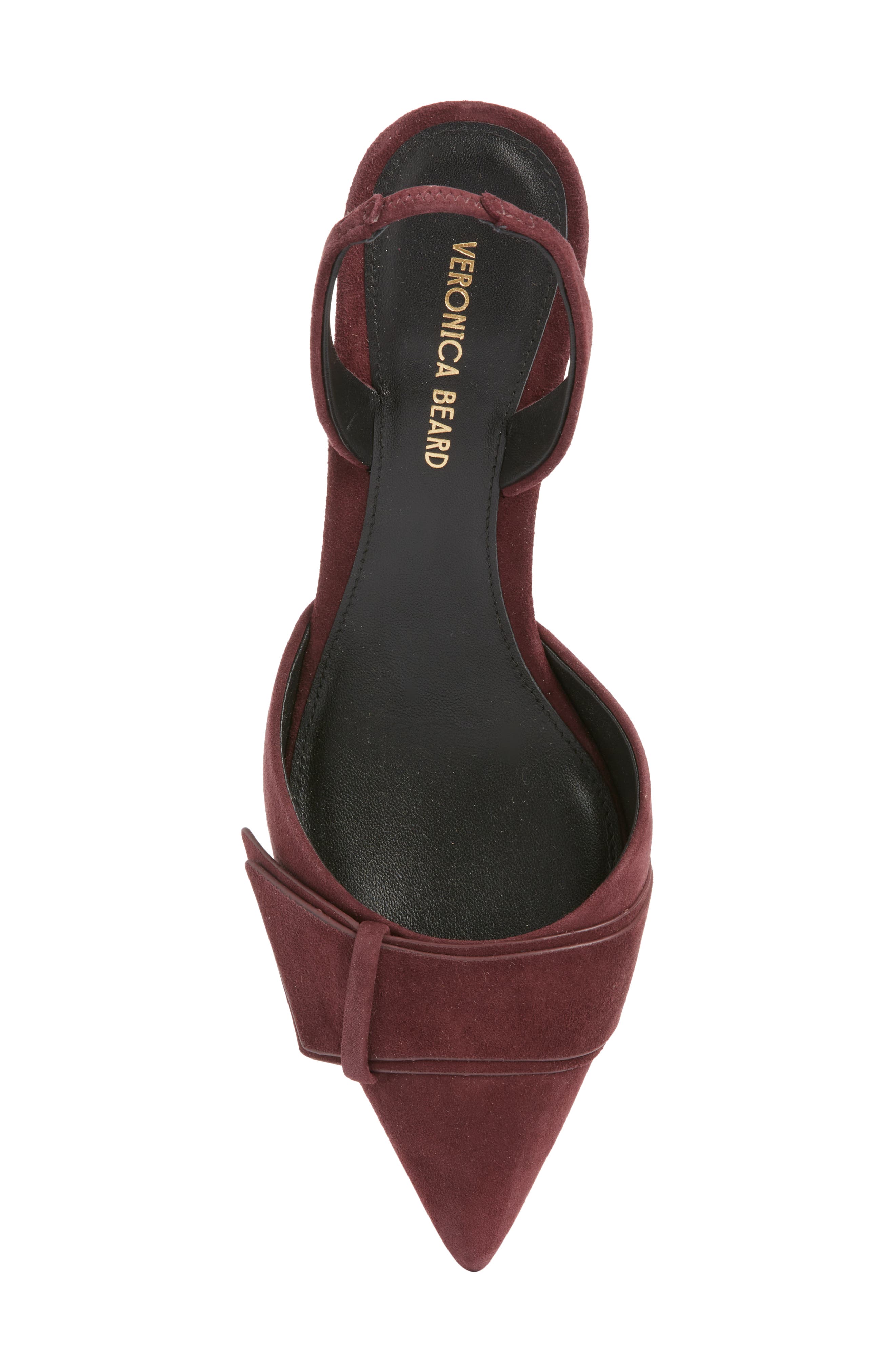 Veronica Beard Lisbeth Slingback Pointed Toe Pump, Alternate, color, Port
