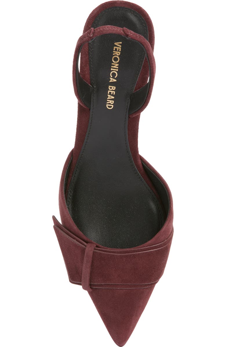 Veronica Beard Lisbeth Slingback Pointed Toe Pump, Alternate, color, Port