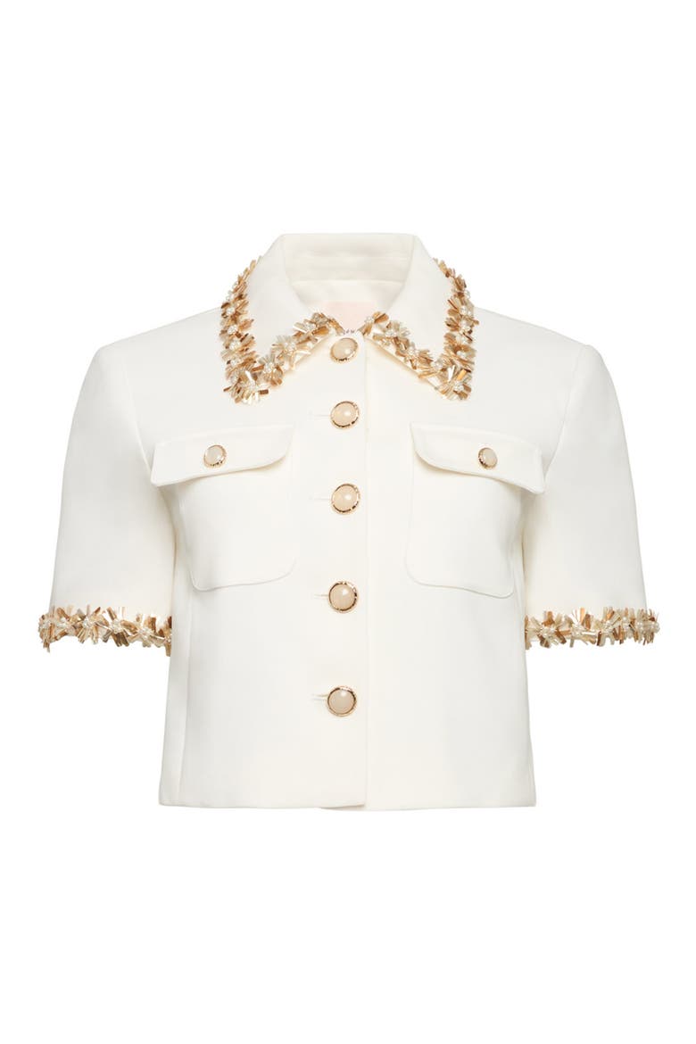 Aanya Sunflare Jacket, Alternate, color, IVORY/ CHAMPAGNE
