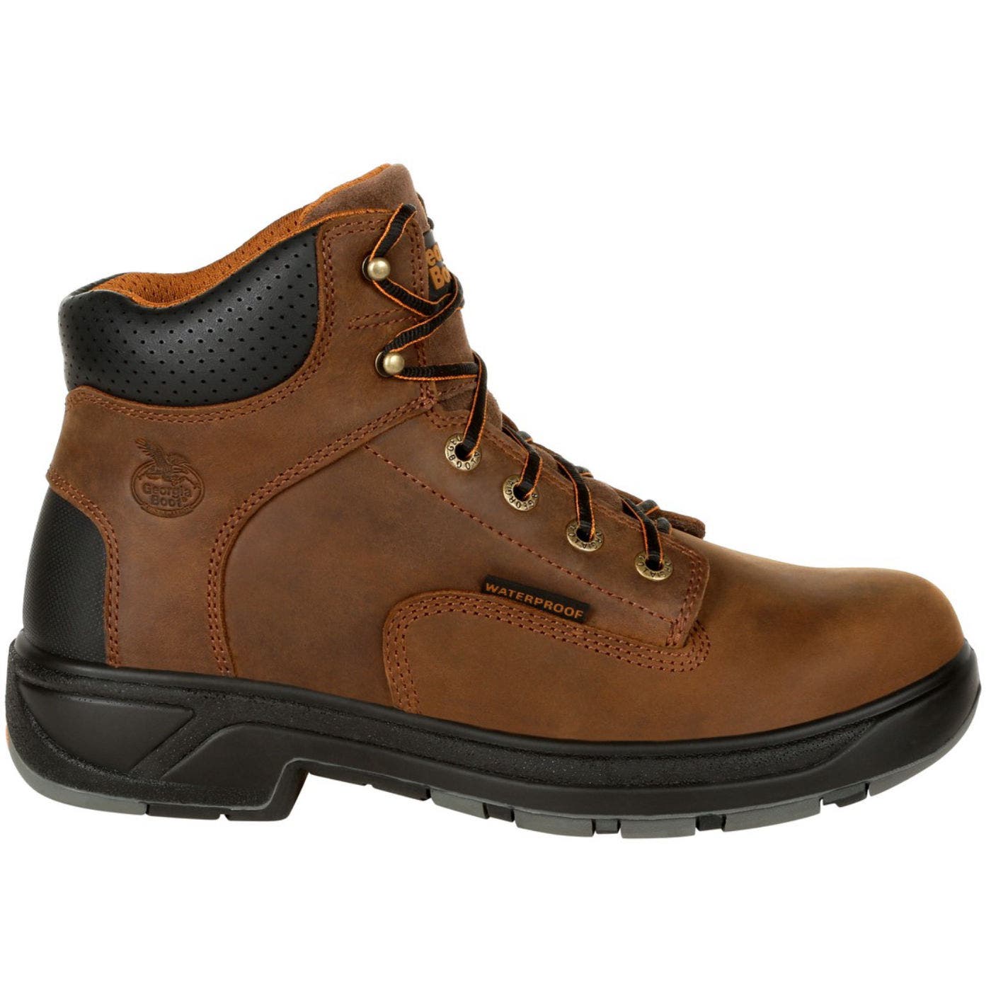 Padded Composite Toe Work Boot, Main, color, BROWN