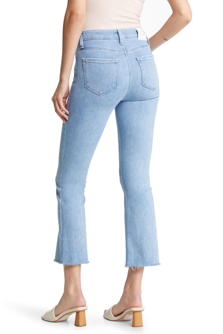 Colette High Waist Raw Hem Crop Flare Jeans, Alternate, color, PARK AVE