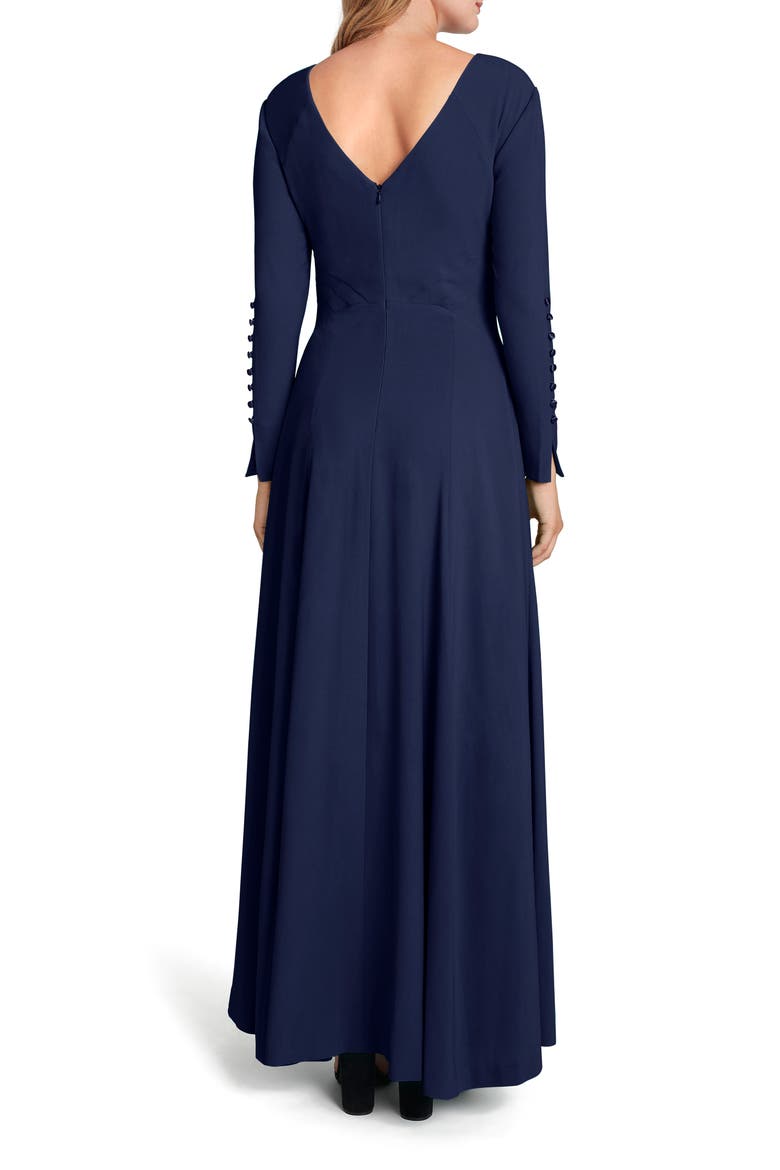 Long Sleeve Gown, Alternate, color, MIDNIGHT NAVY