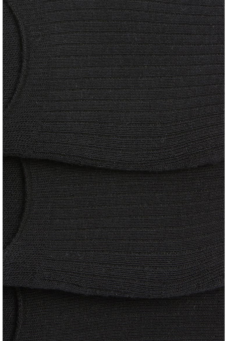 3-Pack Cotton Blend No-Show Liner Socks, Alternate, color, BLACK