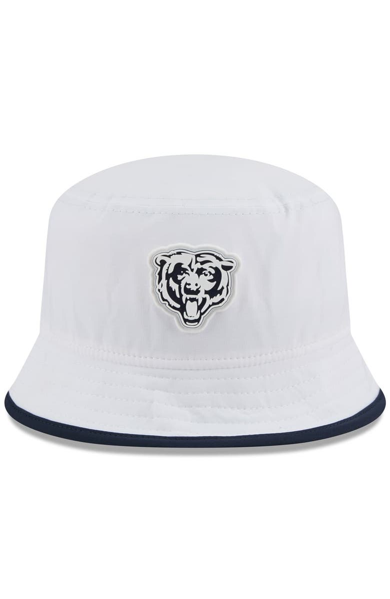 New Era Men's New Era White Chicago Bears 2025 NFL Training Camp Stretch Bucket Hat, Alternate, color, White