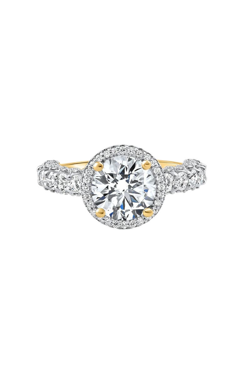 Bliss Diamond Certified 4.00Ct Diamond Engagement Ring 14k Gold Lab Grown, Alternate, color, 