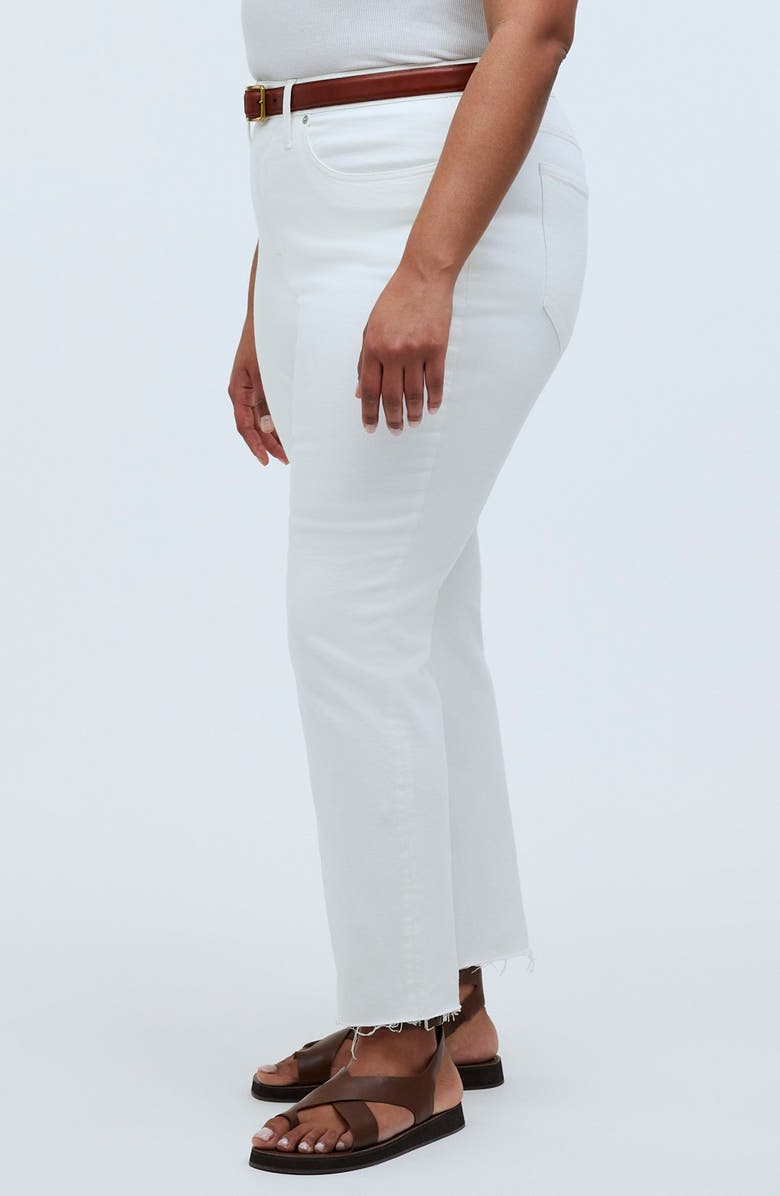 Madewell The Curvy Perfect Crop Jeans, Alternate, color, Tile White