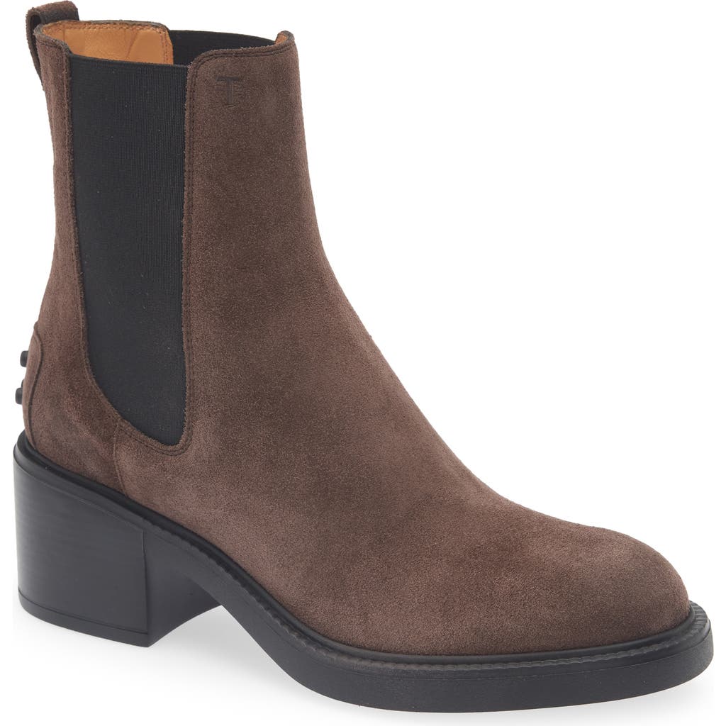 Tod's Gomma Suede Ankle Boots In Multi
