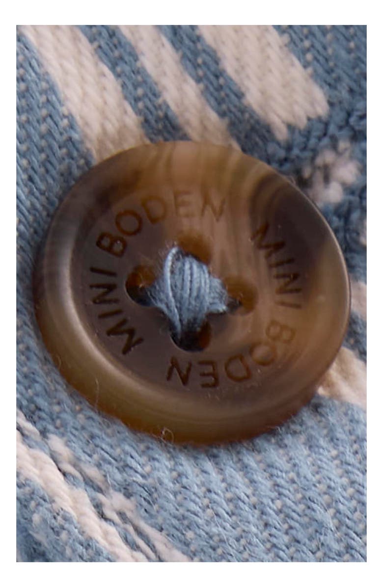 Mini Boden Kids' Smart Stripe Shorts, Alternate, color, Light Blue Stripe