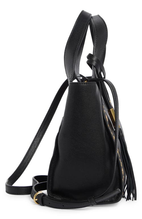 Vince Camuto Aleah Leather Satchel In Black