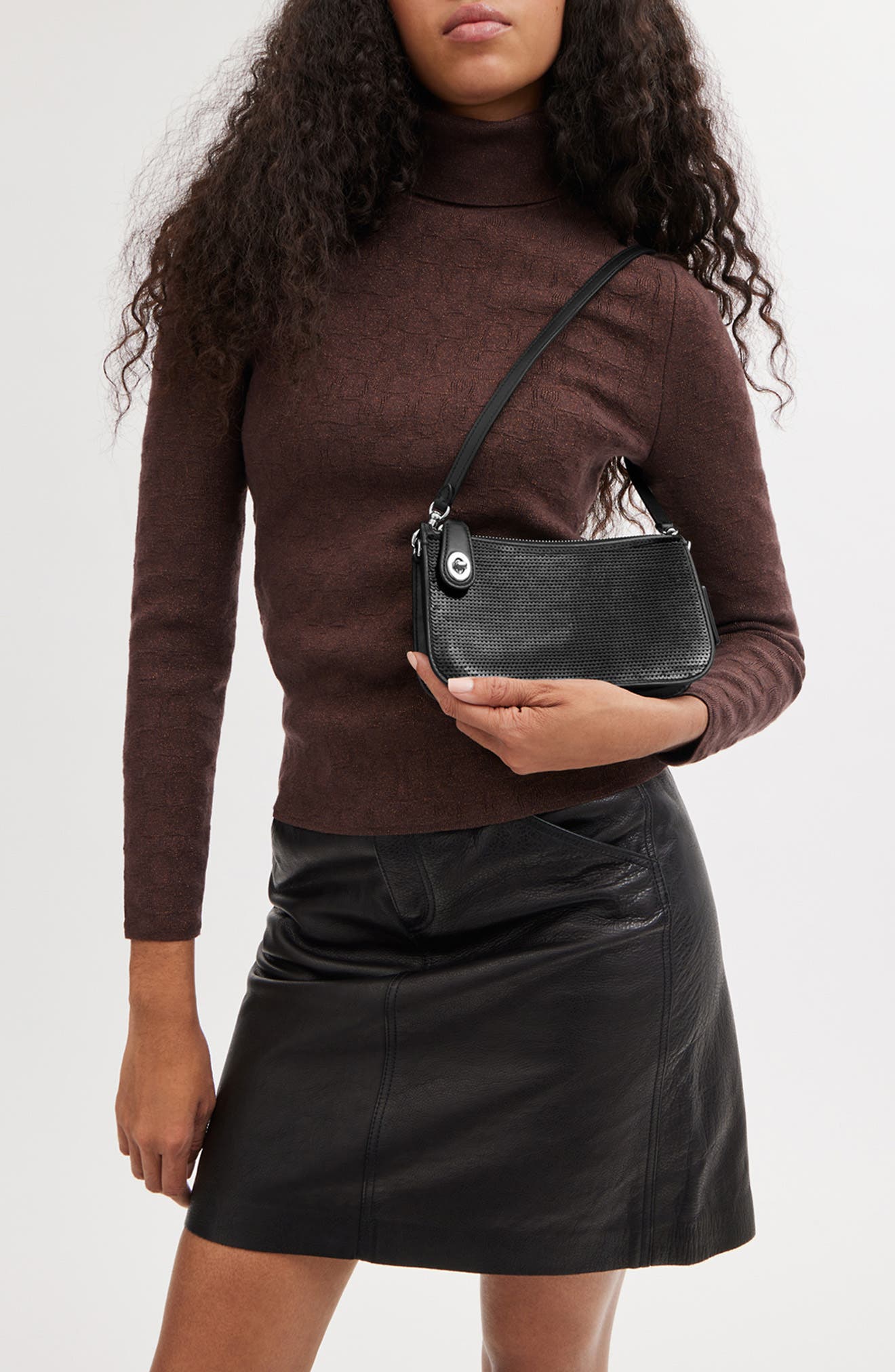 COACH Penn Sequin Shoulder Bag, Alternate, color, 