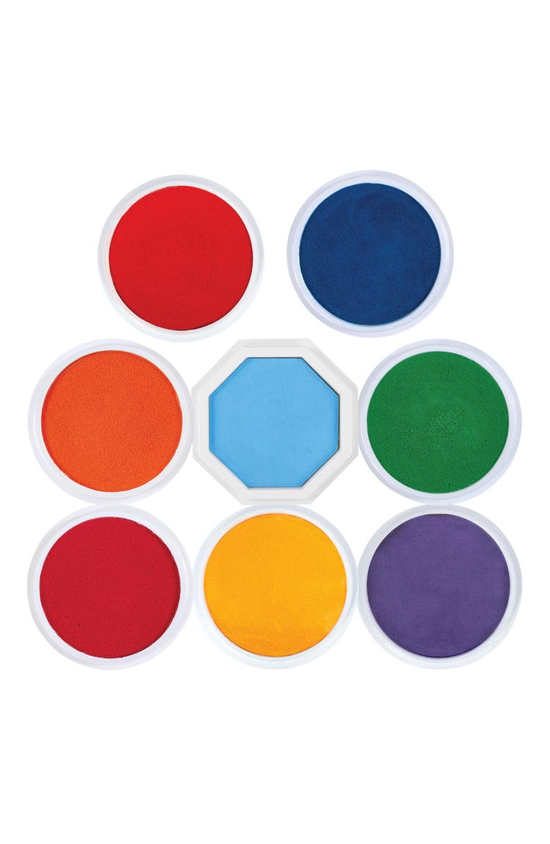 Kaplan Early Learning Washable Ink Jumbo Stamp Pad - Set of 8, Main, color, 
