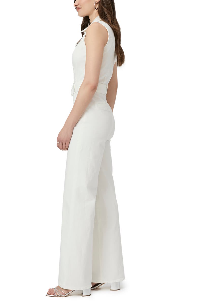 PAIGE Sasha Belted Denim Jumpsuit, Alternate, color,