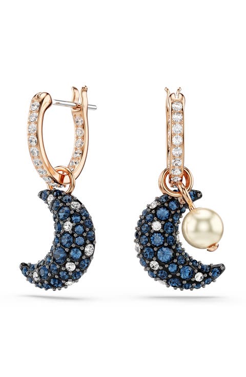 Izzia Petite Hoop Earrings in Blue Izzia Petite Hoop Earrings in Blue