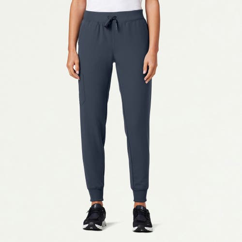 Jaanuu 6-pocket Slim Mid-rise Scrub Jogger In Green