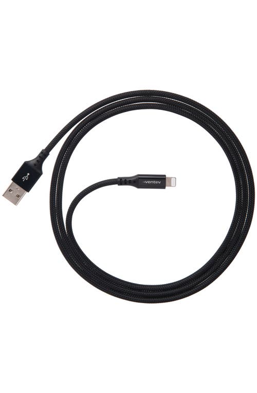 Ventev Alloy USB-A to Apple Lightning High Speed Ultradurable 4 Foot Cable in Black at Nordstrom