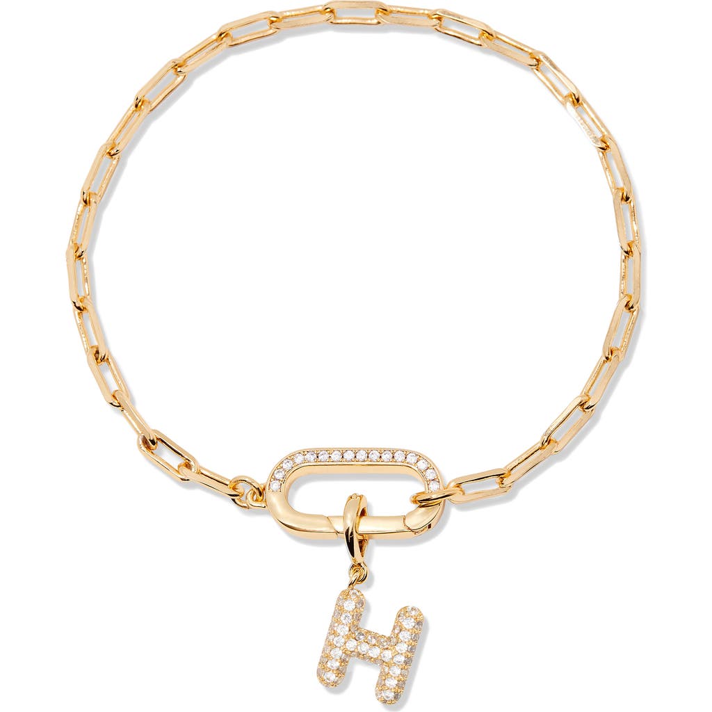 Brook & York Brook And York Petra Initial Charm Bracelet In Gold H