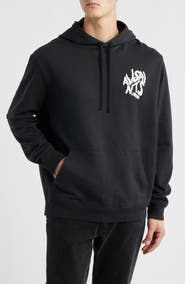 AllSaints Orlando Logo Cotton Graphic Hoodie