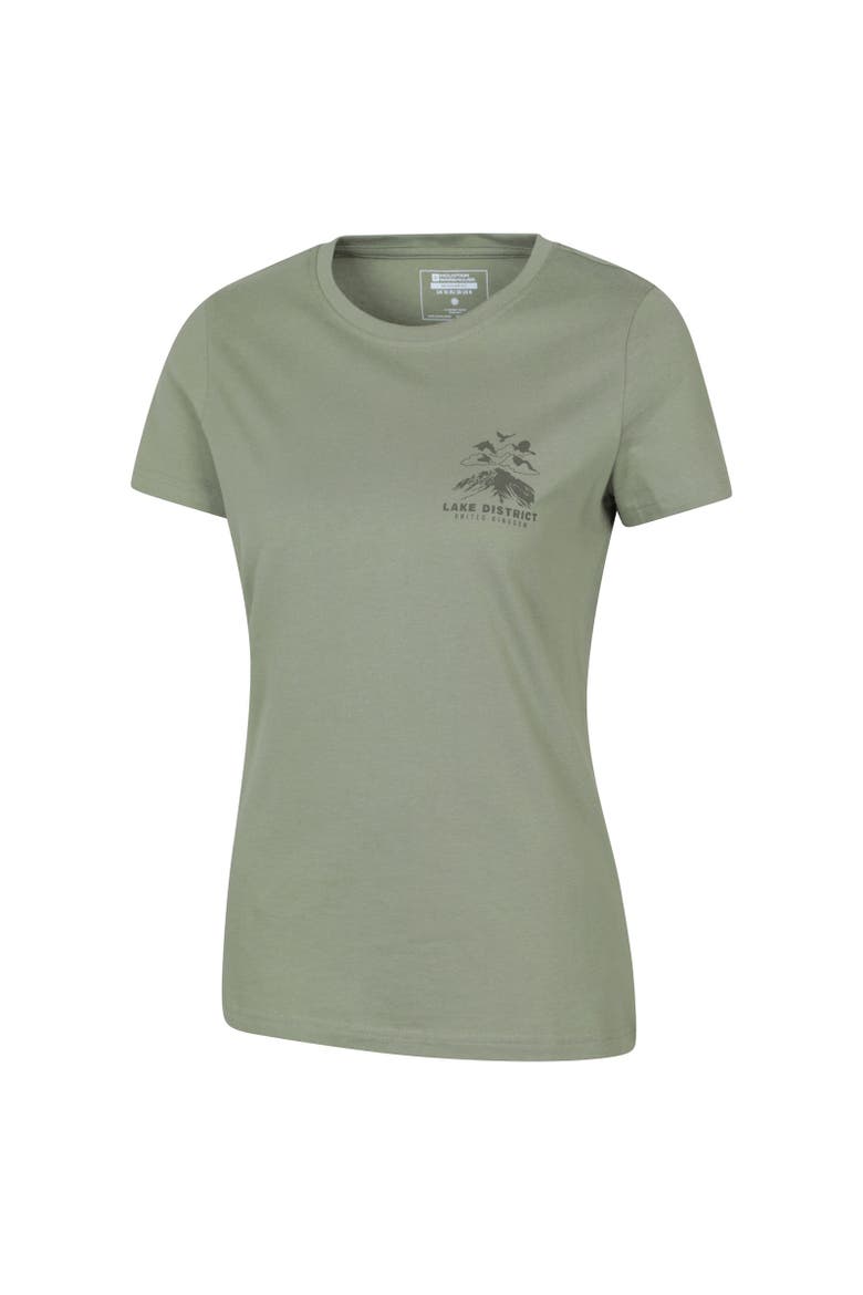 Lake District Sunset T-Shirt, Alternate, color, Khaki Green