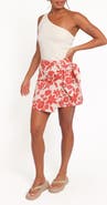 Petal & Pup Calypso Floral Faux Wrap Miniskirt