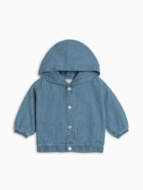Organic Jules Chambray Hooded Jacket (Toddler & Little Kids)