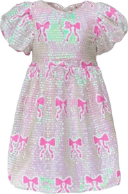 Lola + The Boys Sequin Bow Dress