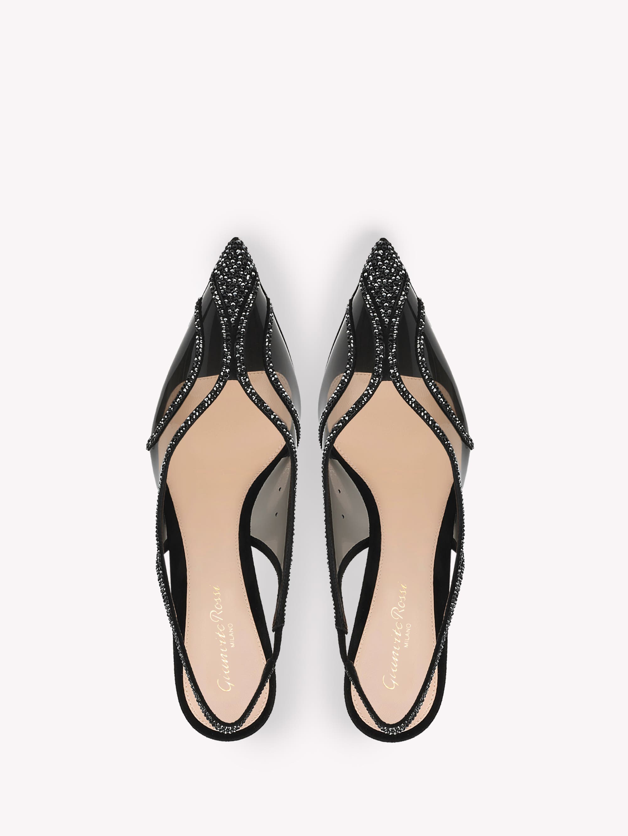Gianvito Rossi Brenda Pump, Alternate, color, Black Suede And Tpu