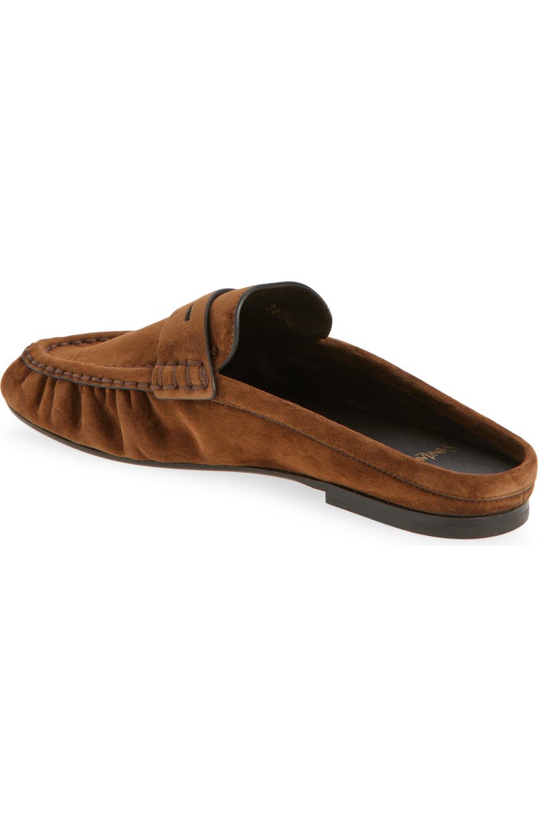 Saint Laurent Le Penny Loafer Mule, Alternate, color, Brown