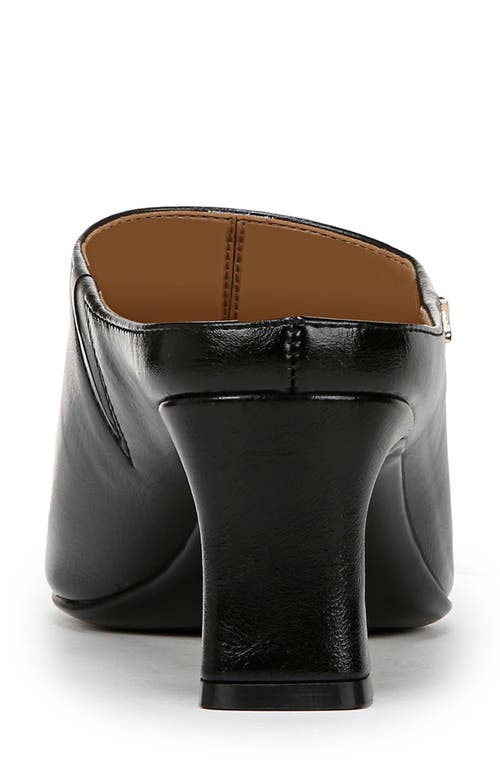 Naturalizer Imogen Slide Sandal In Black Faux Leather