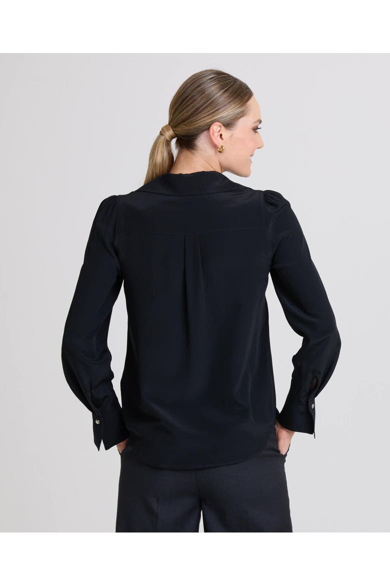 Devas Silk Collar Shirt, Alternate, color, Black