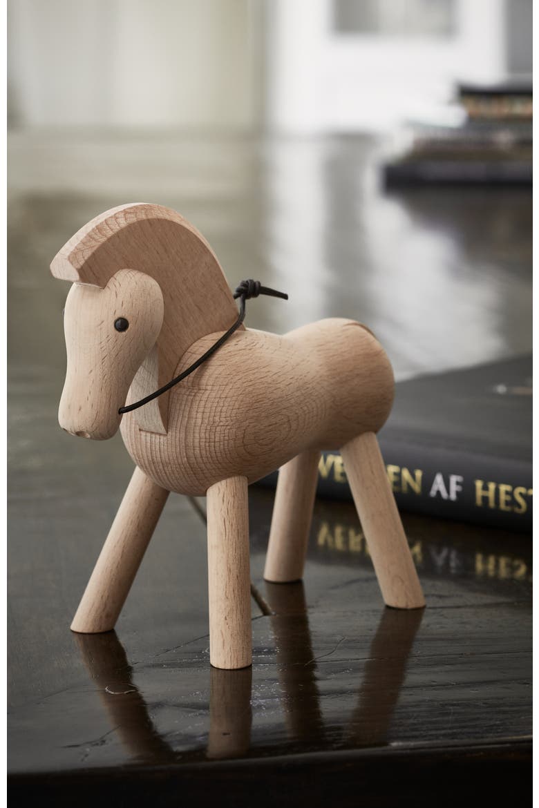 Kay Bojesen Horse, Alternate, color, Beech