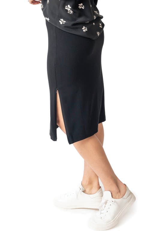 Gibsonlook Essential Zip Pencil Skirt In Black