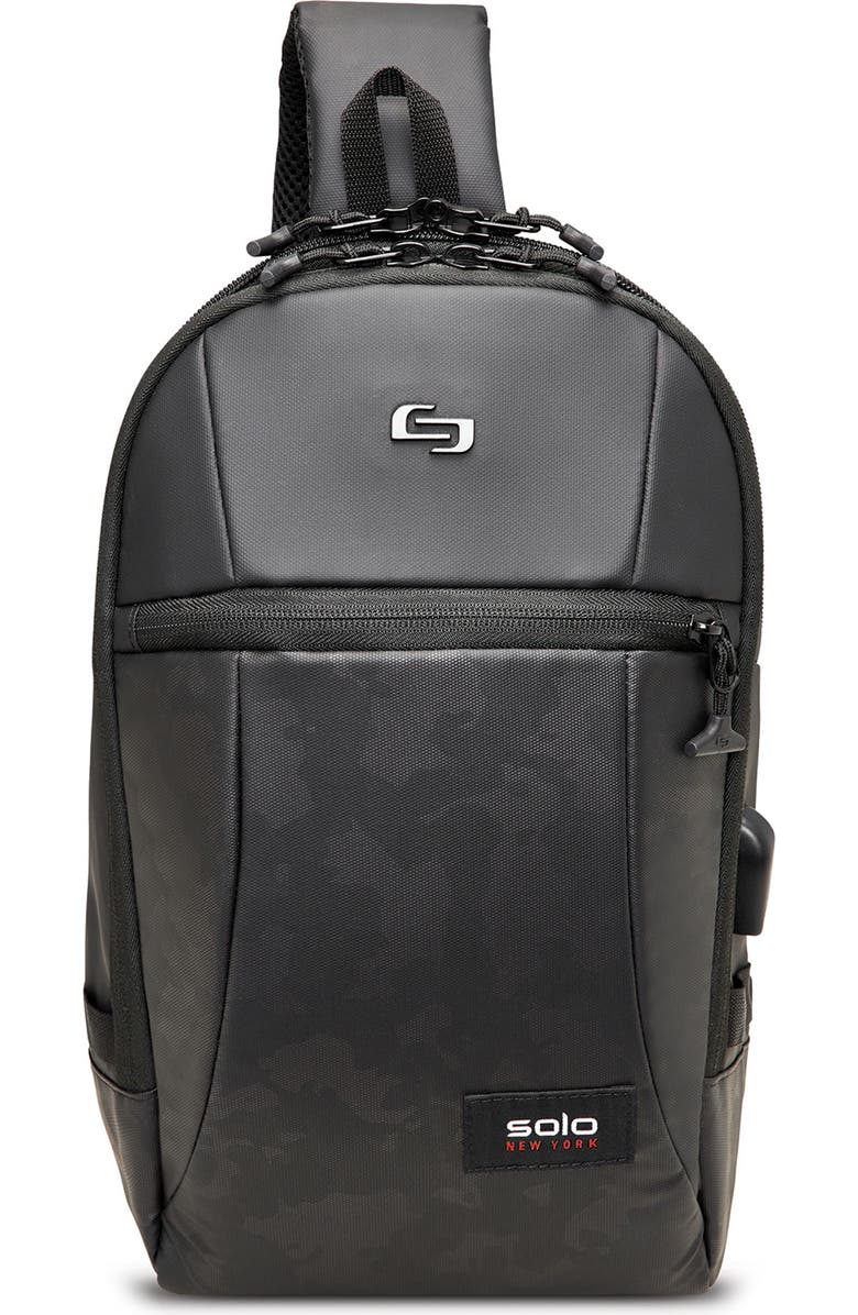 SOLO NEW YORK Good Luck Have Fun Sling Messenger Bag, Main, color, Black