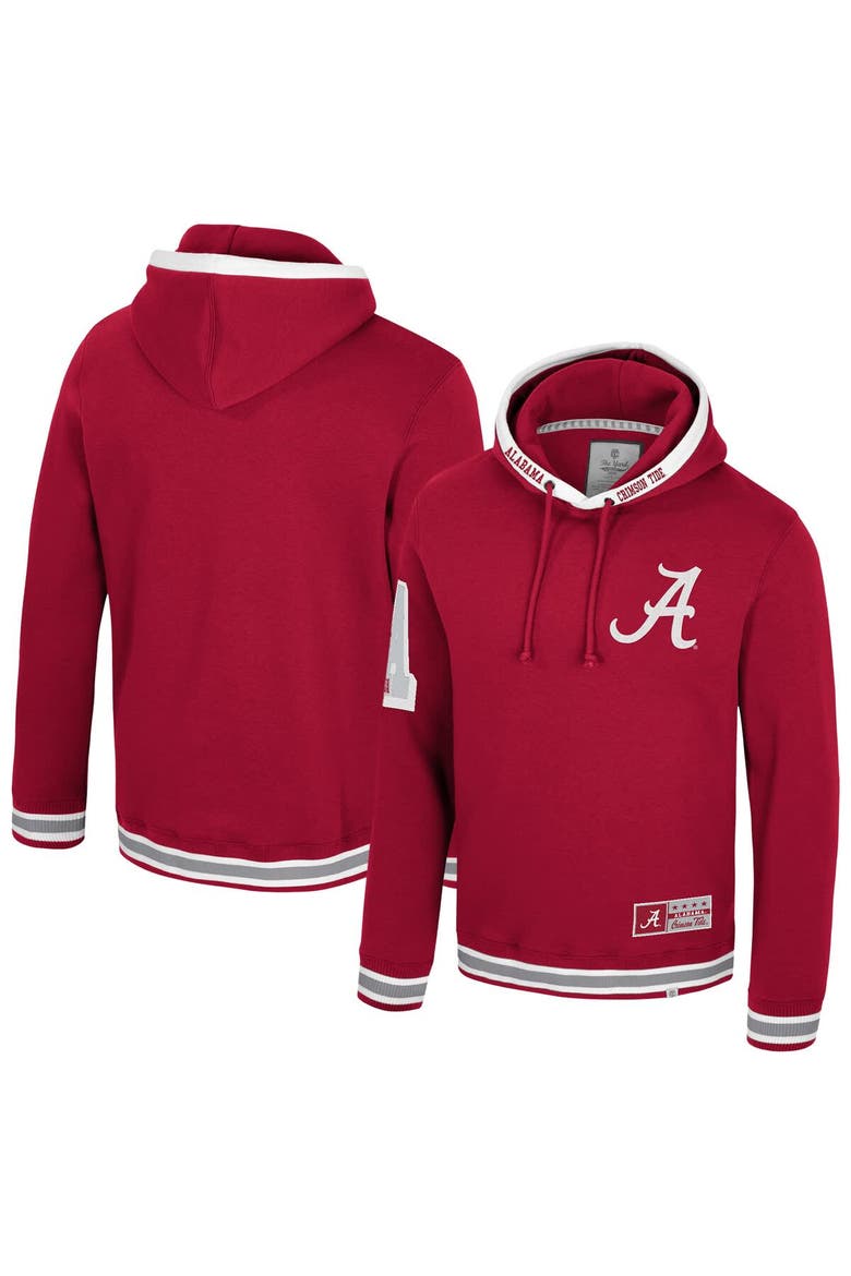 Men's Colosseum  Crimson Alabama Crimson Tide Grand Tour Hoodie, Main, color, Crimson