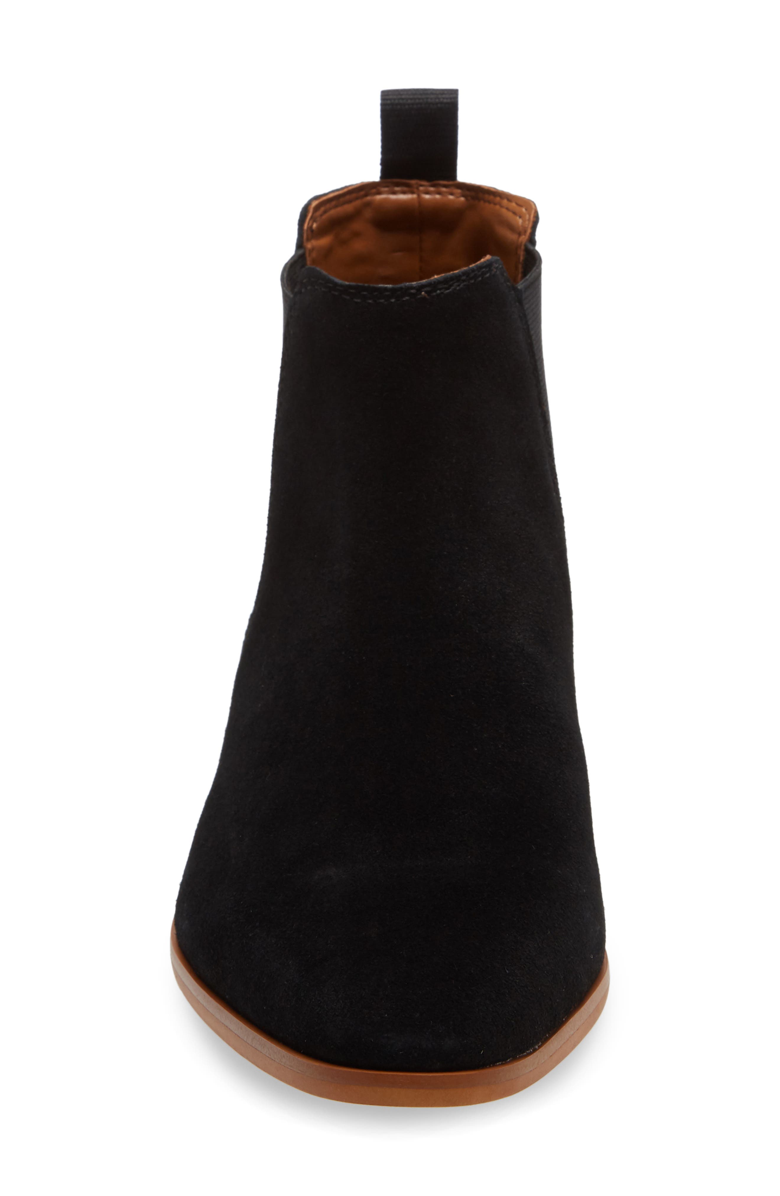 Water Resistant Chelsea Boot, Alternate, color, BLACK SUEDE TAN