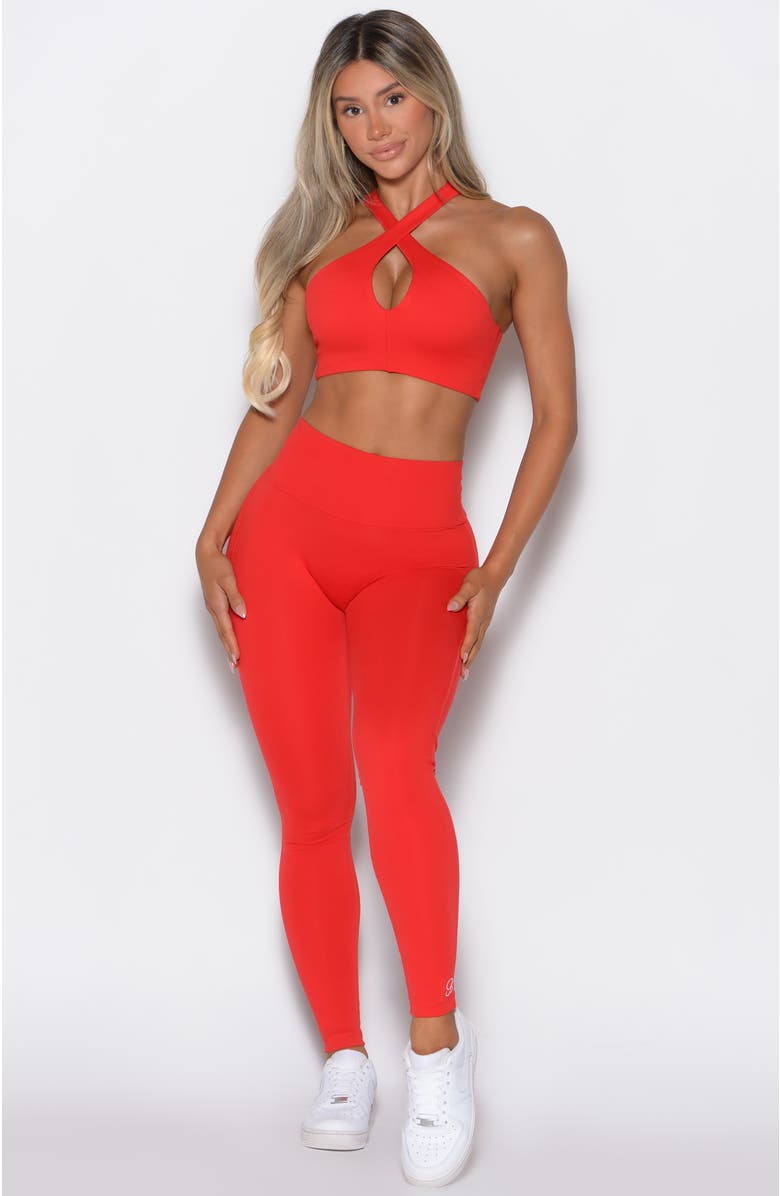 Bombshell Sportswear Smooth Leggings, Alternate, color, Cherry Bomb