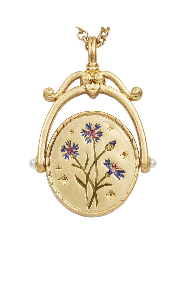 Fable England C Initial Cornflower Gold Spinner Chain Necklace, Alternate, color, Gold