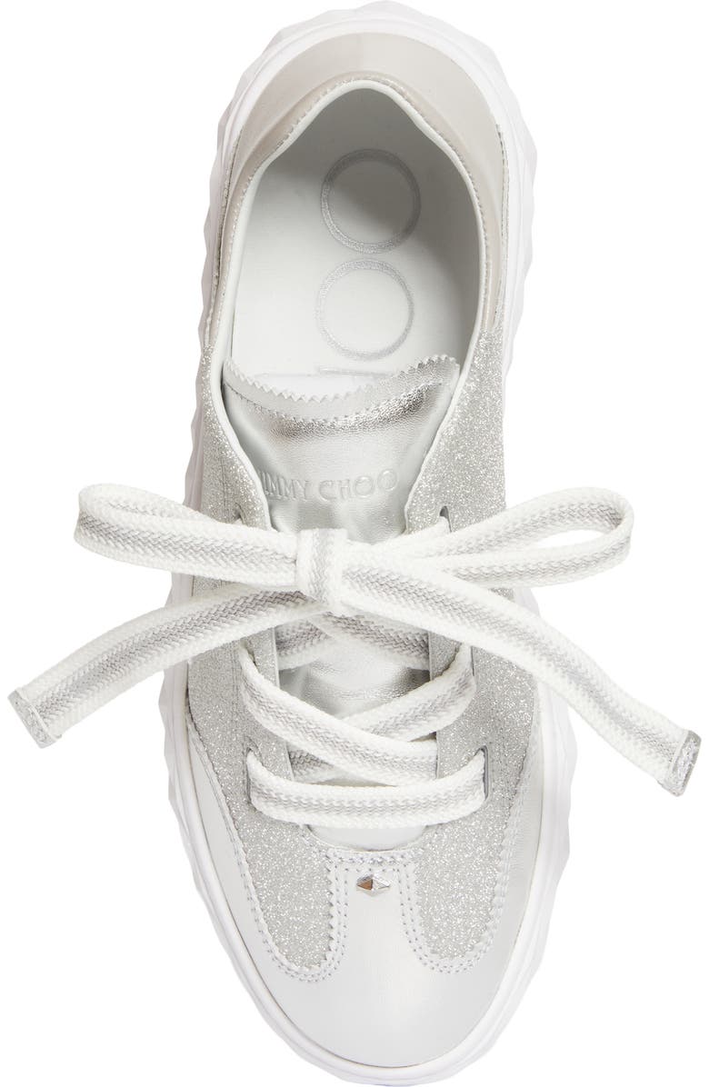 Jimmy Choo Diamond Light Flex T-Toe Sneaker, Alternate, color, V Silver