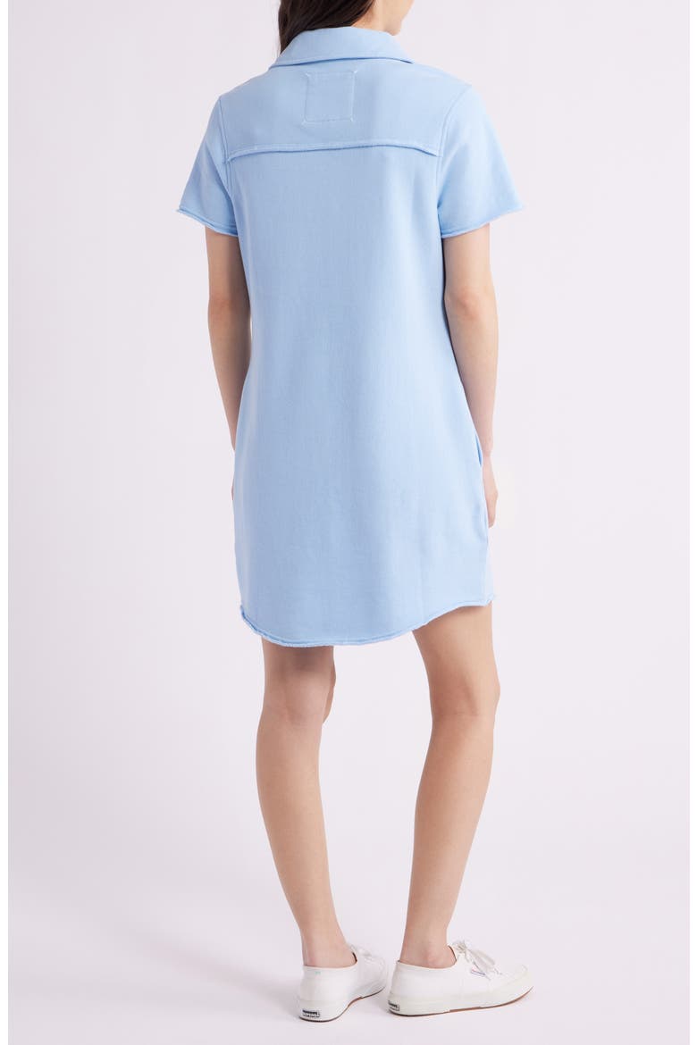 Marina Del Mar Cotton Brushed Fleece Minidress, Alternate, color, CHAMBRAY BLUE