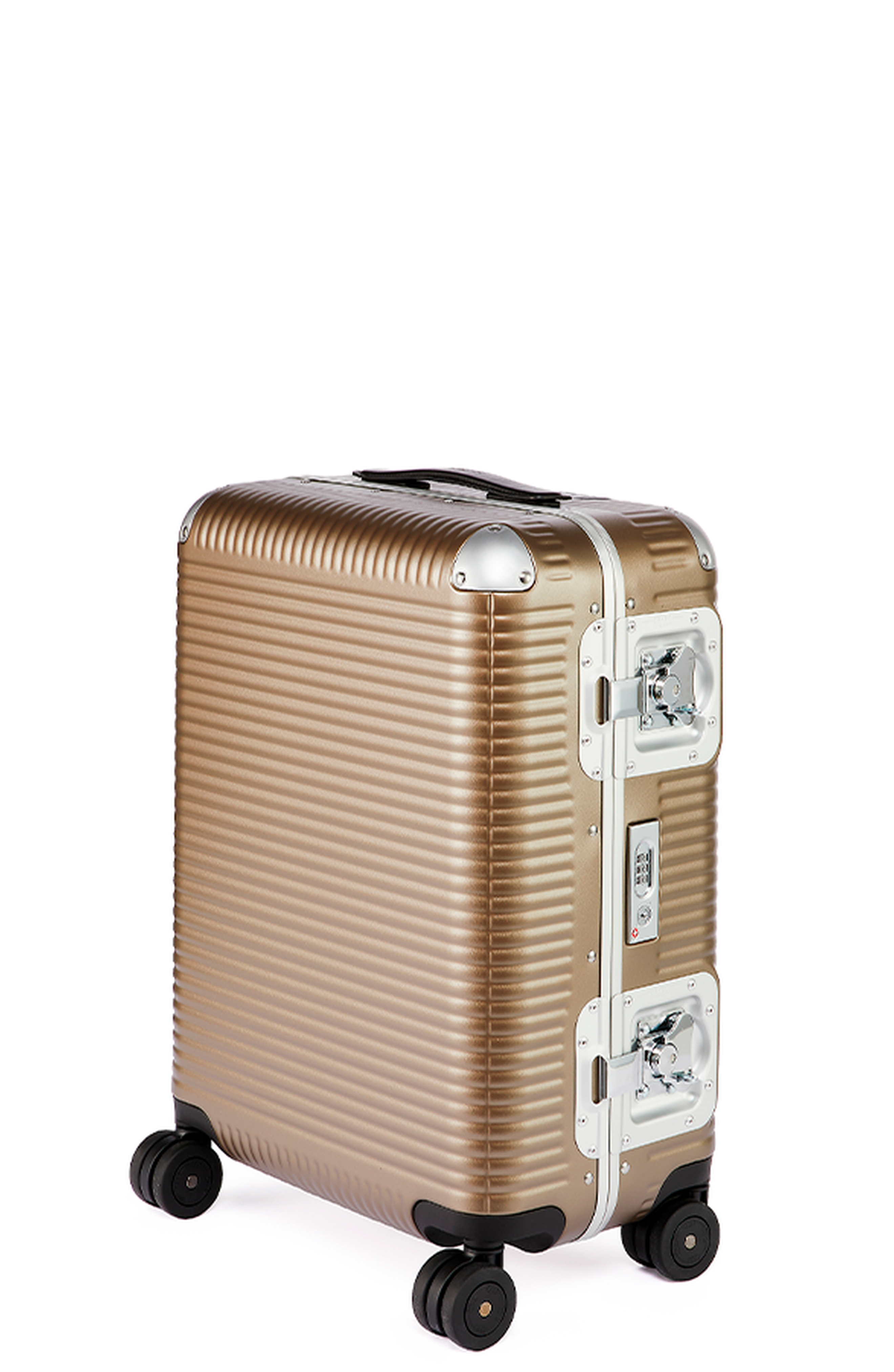 FPM - Fabbrica Pelletterie Milano - US Bank Light Spinner 55 Suitcase, Main, color, Matt Almond
