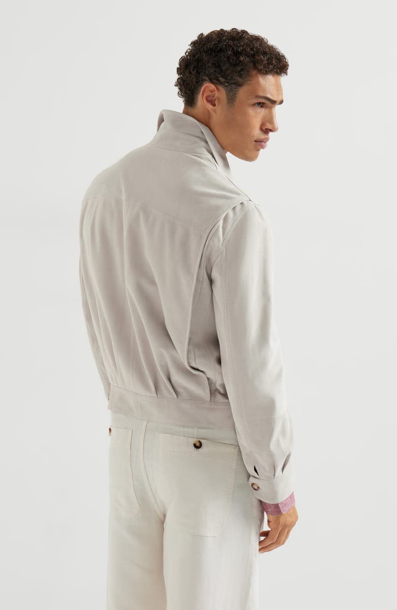 Brunello Cucinelli Suede jacket, Alternate, color, Sand