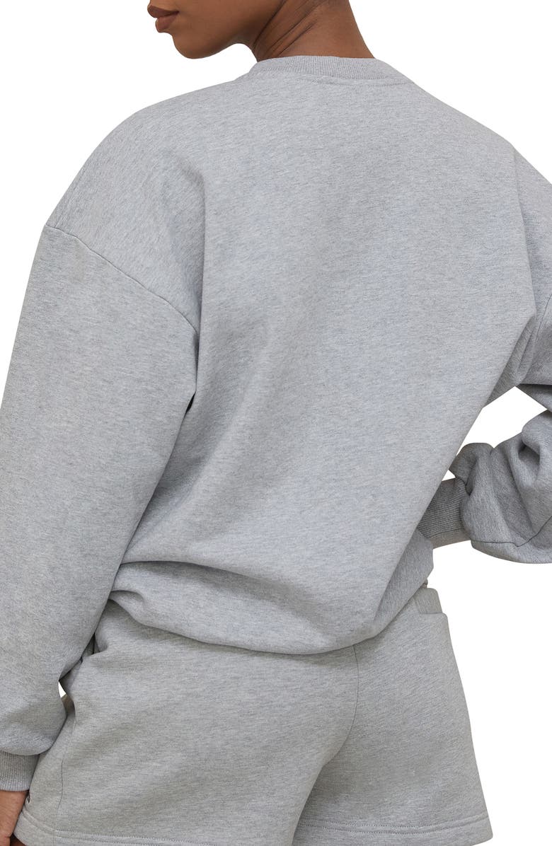 HOUSE OF CB Tommy Logo Cotton Sweatshirt, Alternate, color, Grey