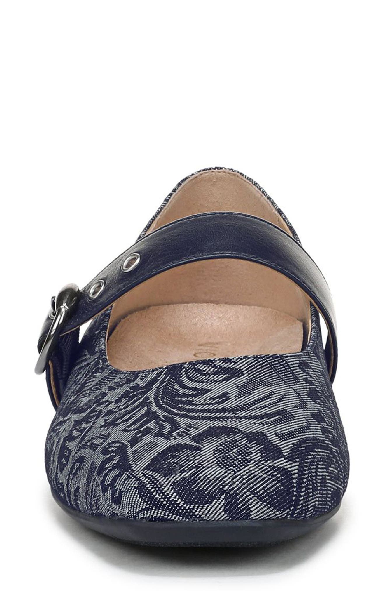 Vionic Hattie Mary Jane Flat, Alternate, color, Dark Denim