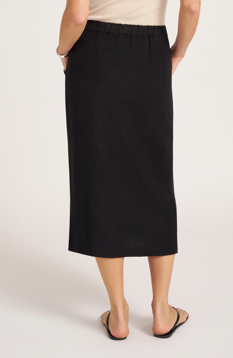 matty m. Button Front Midi Skirt, Alternate, color, 