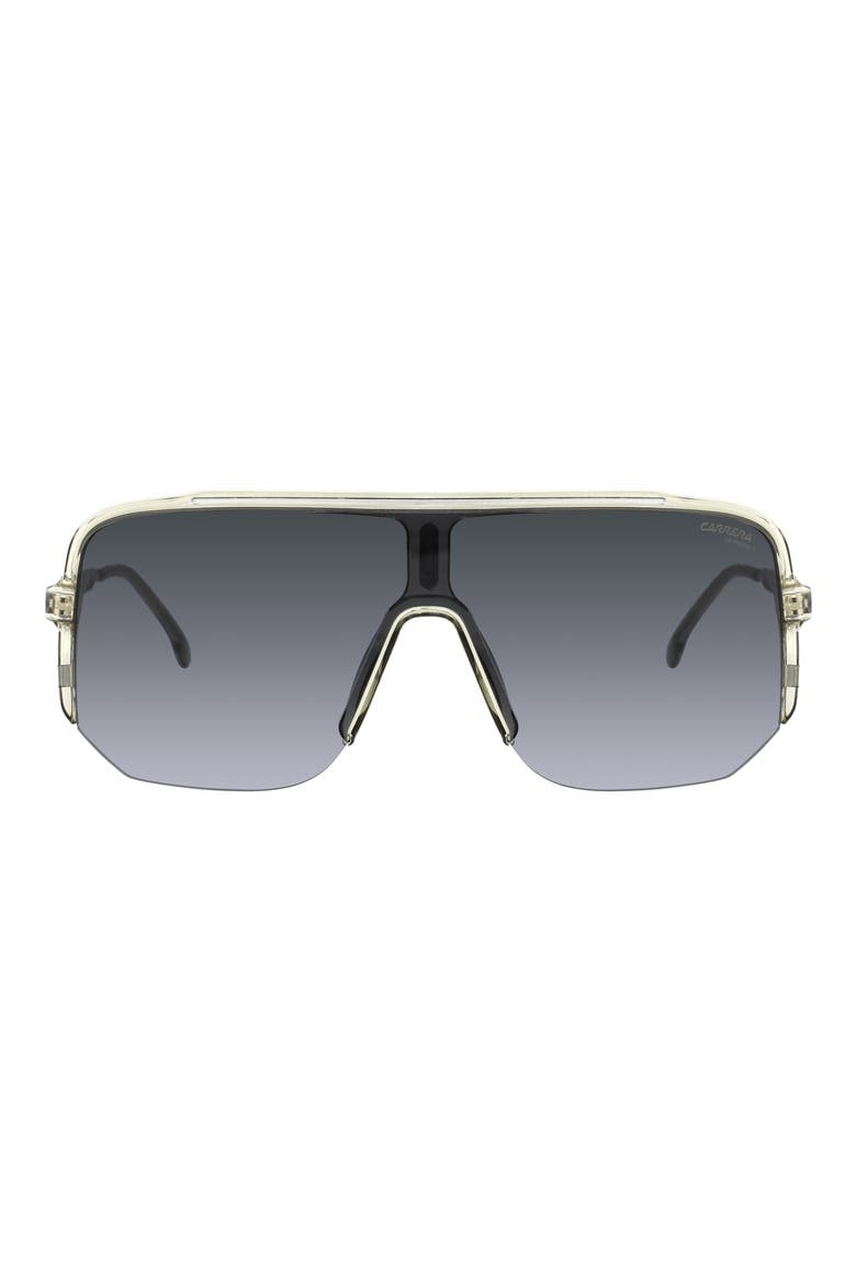 99mm Oversize Shield Sunglasses, Main, color, GREY/ DARK GREY SF