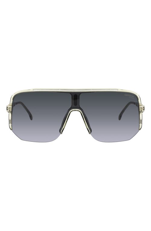 Carrera Eyewear 99mm Oversize Shield Sunglasses in Grey/Dark Grey Sf 
