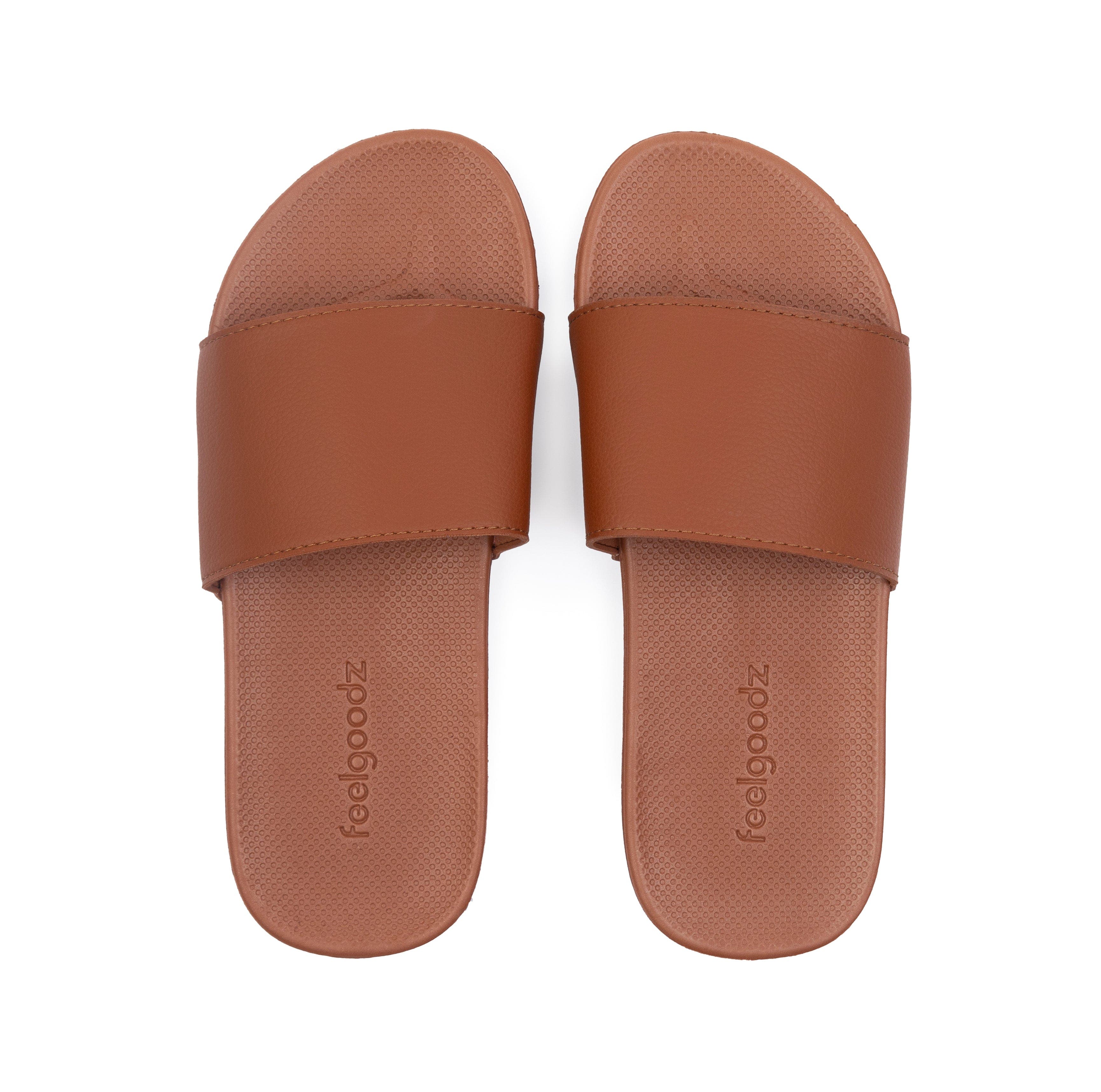 Unisex Banyan Rubber Spa/Shower Slide Sandals, Alternate, color, Brown