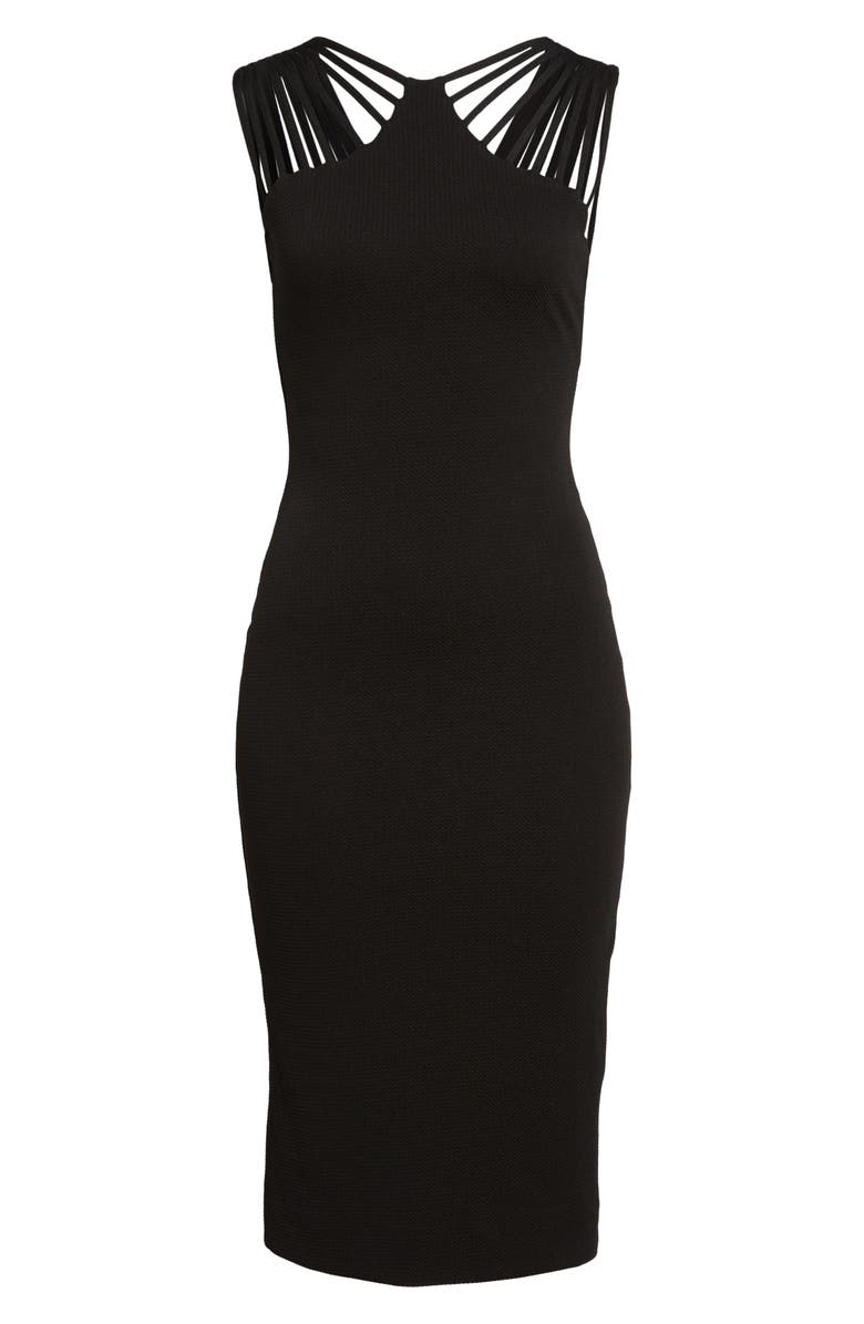 Dress the Population Gwen Midi Dress, Main, color, 