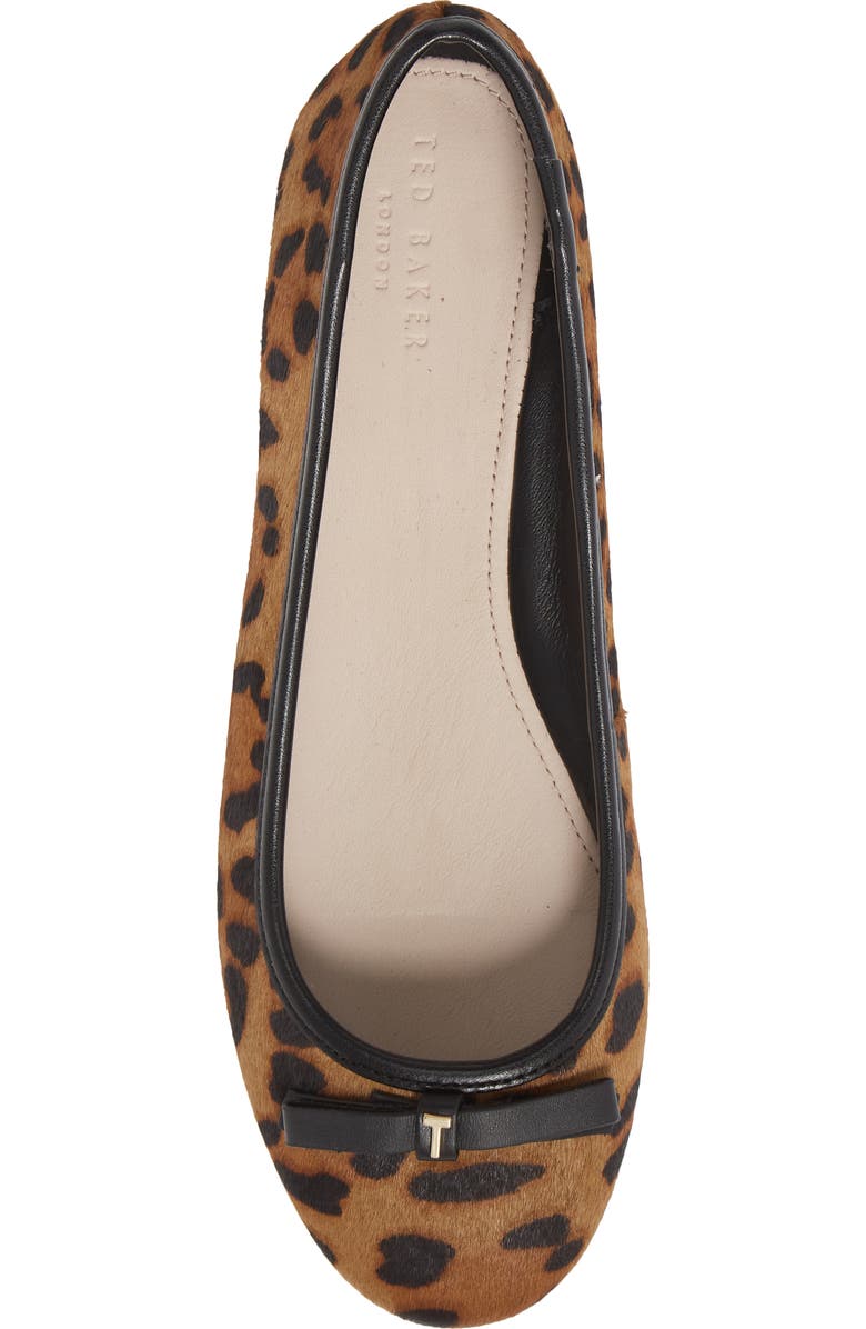 Ted Baker London Norha Genuine Calf Hair Flat, Alternate, color,