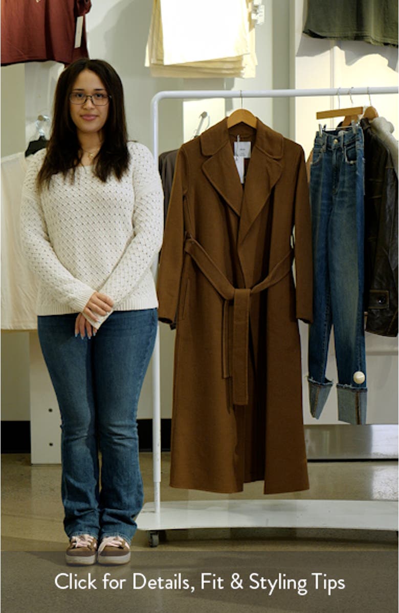 Wool Blend Wrap Coat, sales video thumbnail